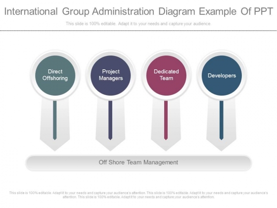 International Group Administration Diagram Example Of Ppt