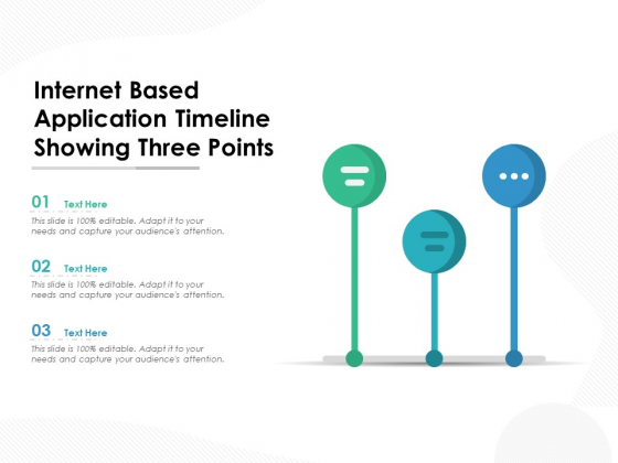 Internet Based Application Timeline Showing Three Points Ppt PowerPoint Presentation Deck PDF Internet Based Application Timeline Showing Three Points Ppt PowerPoint Presentation Deck PDF