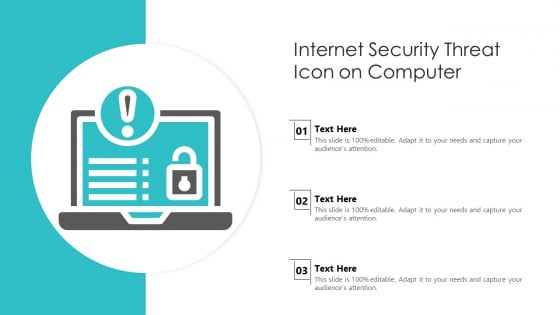 Internet Security Threat Icon On Computer Elements PDF Internet Security Threat Icon On Computer Elements PDF