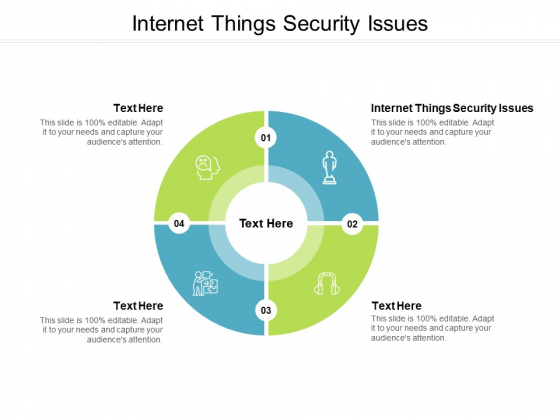 Internet Things Security Issues Ppt PowerPoint Presentation Professional Design Inspiration Cpb