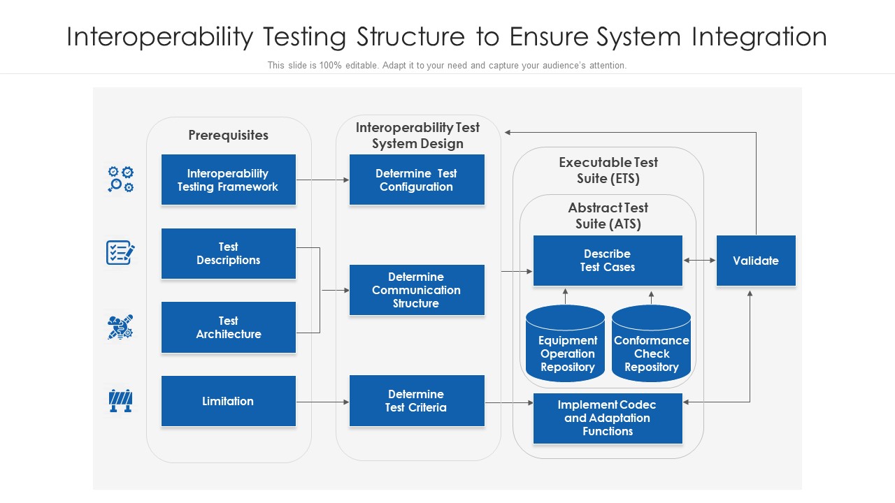 Interoperability Testing Structure To Ensure System Integration Ppt PowerPoint Presentation Gallery Inspiration PDF