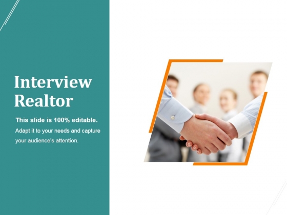 Interview Realtor Ppt PowerPoint Presentation Example File