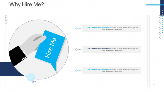 Introduce Yourself For A Meeting Why Hire Me Slides PDF
