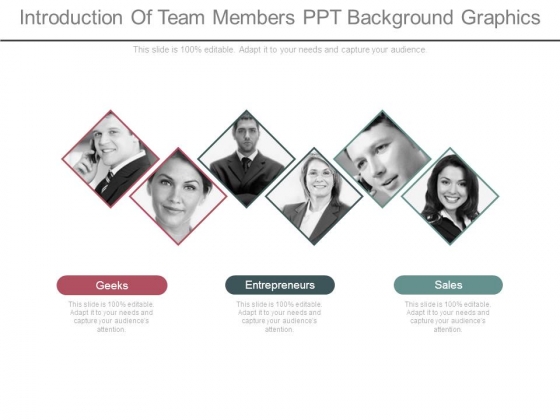 Introduction Of Team Members Ppt Background Graphics