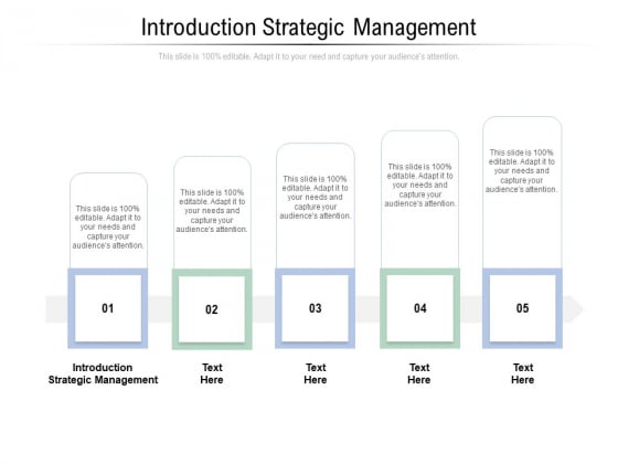 Introduction Strategic Management Ppt PowerPoint Presentation Pictures Example Introduction Cpb Pdf
