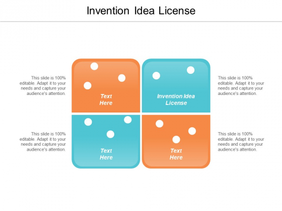Invention Idea License Ppt PowerPoint Presentation Design Templates Cpb