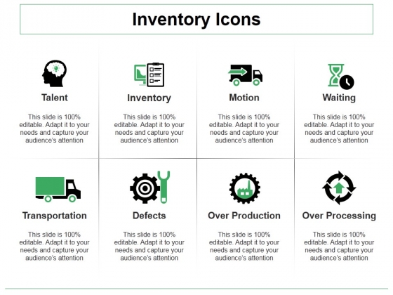 Inventory Icons Ppt PowerPoint Presentation Professional Background