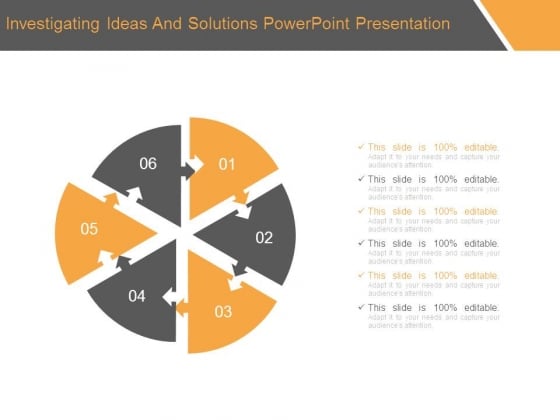 Investigating Ideas And Solutions Powerpoint Presentation Investigating Ideas And Solutions Powerpoint Presentation