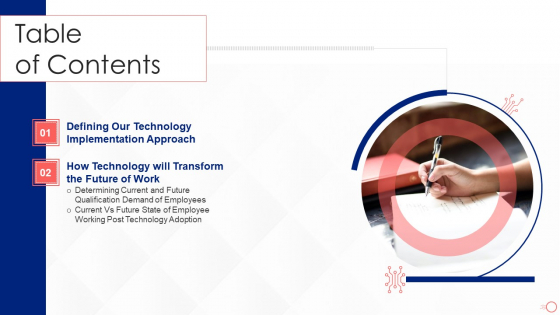 Investing In Tech Innovation Table Of Contents Inspiration PDF Slide 1