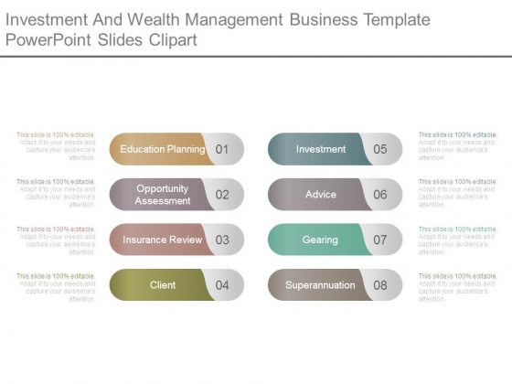 Investment And Wealth Management Business Template Powerpoint Slides Clipart Investment And Wealth Management Business Template Powerpoint Slides Clipart