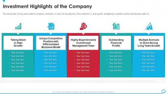 Investment Highlights Of The Company Deal Pitchbook IPO Ideas PDF Investment Highlights Of The Company Deal Pitchbook IPO Ideas PDF