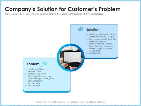 Investment Pitch To Generating Capital From Mezzanine Credit Companys Solution For Customers Problem Background PDF Investment Pitch To Generating Capital From Mezzanine Credit Companys Solution For Customers Problem Background PDF