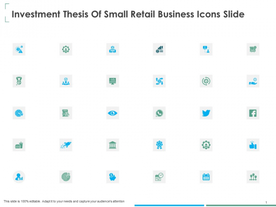 Investment Thesis Of Small Retail Business Icons Slide Ppt Infographics Images PDF