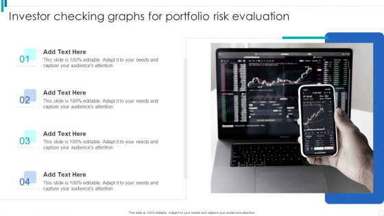 Investor Checking Graphs For Portfolio Risk Evaluation Brochure PDF