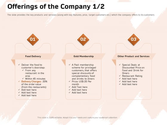 Investor Deck For Capital Generation From Substitute Funding Options Offerings Of The Company Template PDF Investor Deck For Capital Generation From Substitute Funding Options Offerings Of The Company Template PDF