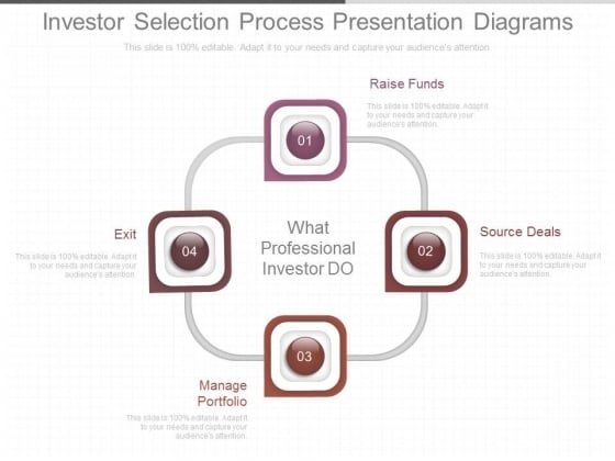 Investor Selection Process Presentation Diagrams Investor Selection Process Presentation Diagrams