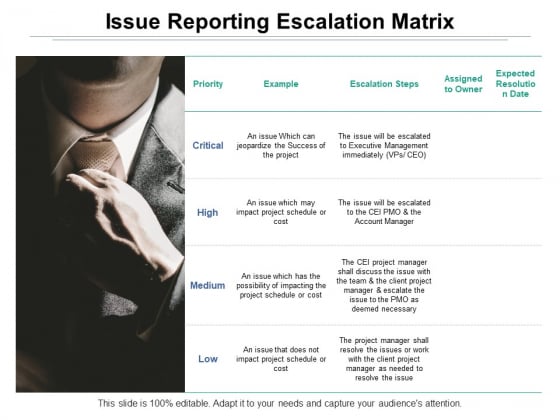 Issue Reporting Escalation Matrix Ppt PowerPoint Presentation Model Introduction Issue Reporting Escalation Matrix Ppt PowerPoint Presentation Model Introduction