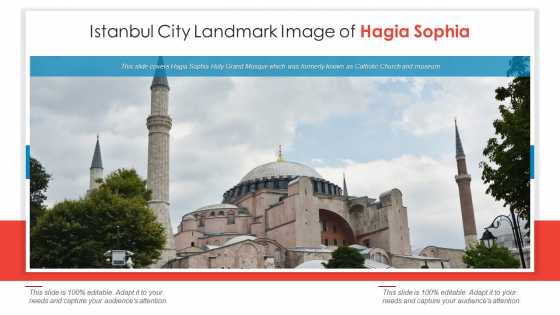 Istanbul City Landmark Image Of Hagia Sophia PowerPoint Presentation PPT Template PDF