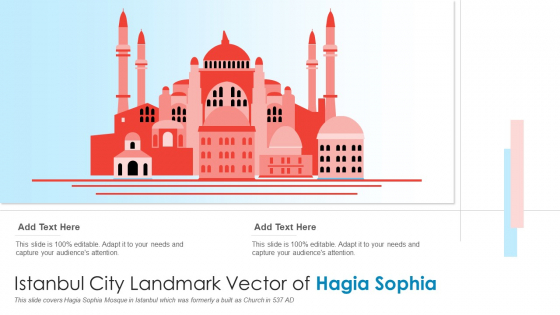 Istanbul City Landmark Vector Of Hagia Sophia PowerPoint Presentation PPT Template PDF