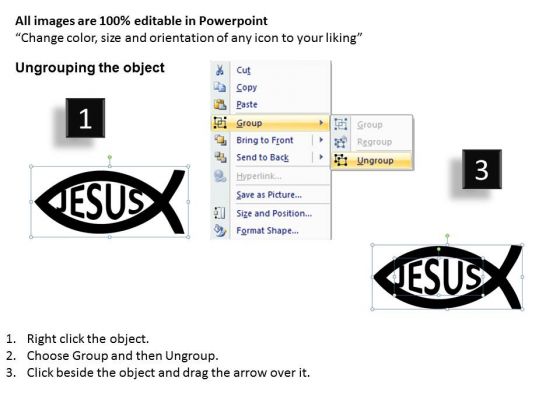 Ichthys Jesus Fish PowerPoint Ppt Templates attractive colorful