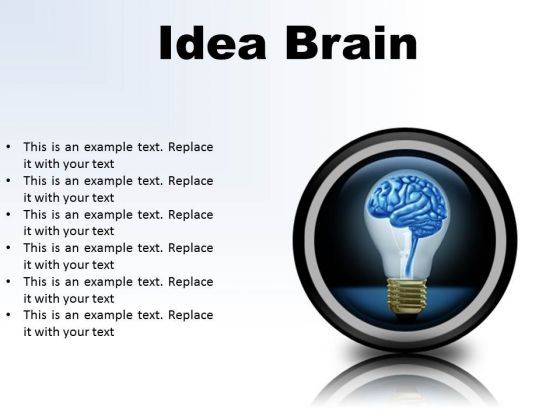 Idea Brain Business PowerPoint Presentation Slides Cc
