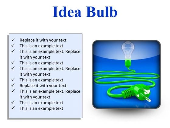 Idea Bulb Business PowerPoint Presentation Slides S