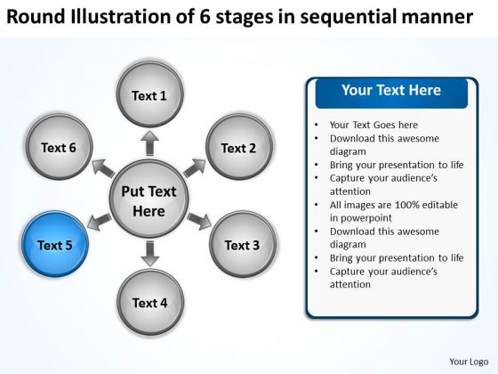 Illustration Of 6 Stages In Sequential Manner Flow Circular Diagram PowerPoint Templates Illustration Of 6 Stages In Sequential Manner Flow Circular Diagram PowerPoint Templates