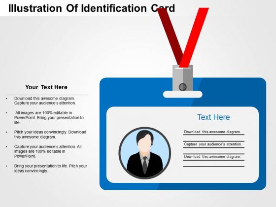 Illustration Of Identification Card PowerPoint Templates Illustration Of Identification Card PowerPoint Templates