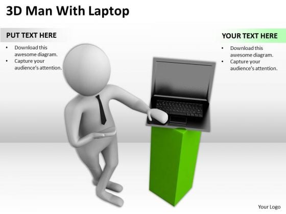 Images Of Business People 3d Man With Laptop PowerPoint Templates Images Of Business People 3d Man With Laptop PowerPoint Templates