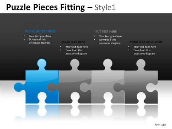 In Front Of The Line Leader PowerPoint Templates Puzzles Ppt Slides