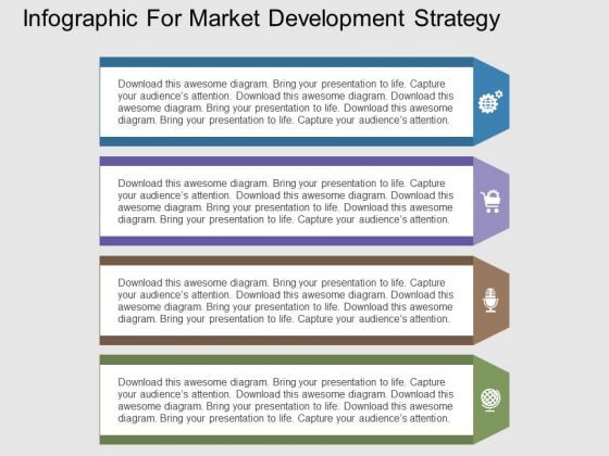 Infographic For Market Development Strategy PowerPoint Templates