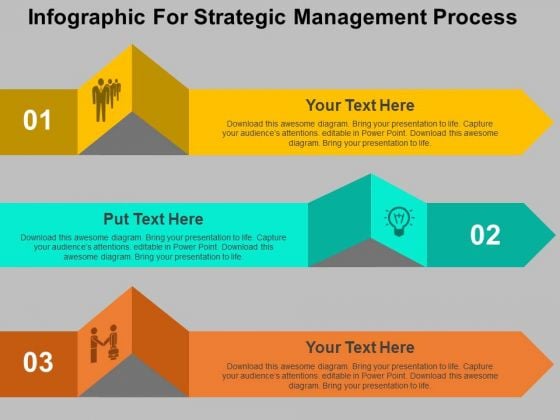 infographic for strategic management process powerpoint process infographic template