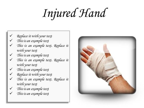 Injured Hand Medical PowerPoint Presentation Slides S Injured Hand Medical PowerPoint Presentation Slides S