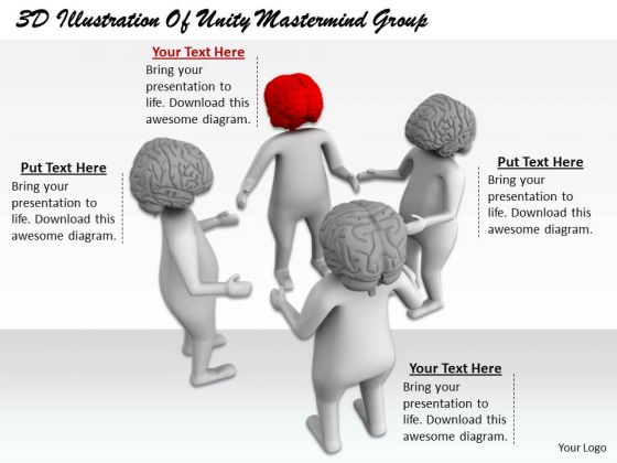 Innovative Marketing Concepts 3d Illustration Of Unity Mastermind Group Character Models Innovative Marketing Concepts 3d Illustration Of Unity Mastermind Group Character Models