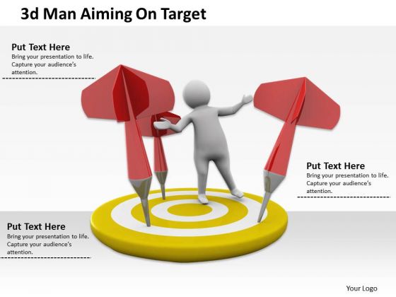 Innovative Marketing Concepts 3d Man Aiming Target Business Statement Innovative Marketing Concepts 3d Man Aiming Target Business Statement