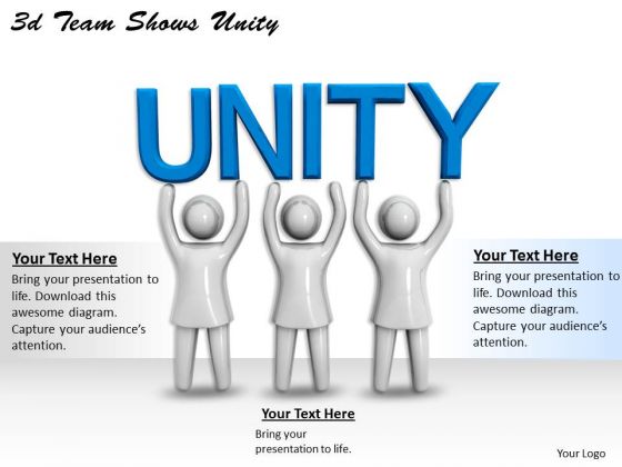 Innovative Marketing Concepts 3d Team Shows Unity Characters Innovative Marketing Concepts 3d Team Shows Unity Characters