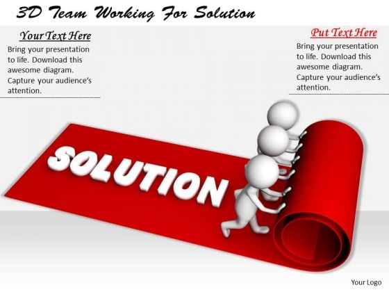 Innovative Marketing Concepts 3d Team Working For Solution Characters