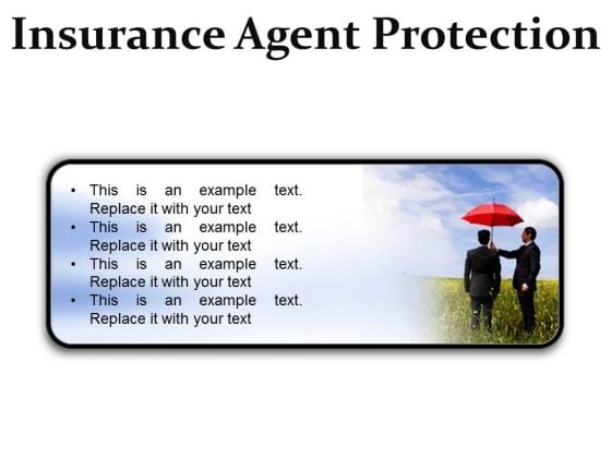 Insurance Agent Protection Security PowerPoint Presentation Slides R