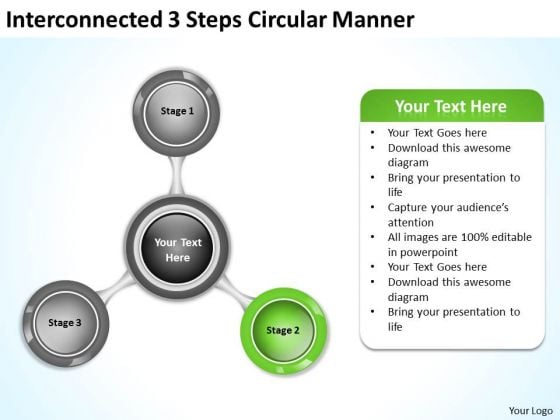 Interconnected 3 Steps Circular Manner Ppt Tutoring Business Plan PowerPoint Slides Interconnected 3 Steps Circular Manner Ppt Tutoring Business Plan PowerPoint Slides
