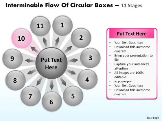 Interminable Flow Of Circular Boxes 11 Stages Ppt Process Diagram PowerPoint Slides Interminable Flow Of Circular Boxes 11 Stages Ppt Process Diagram PowerPoint Slides