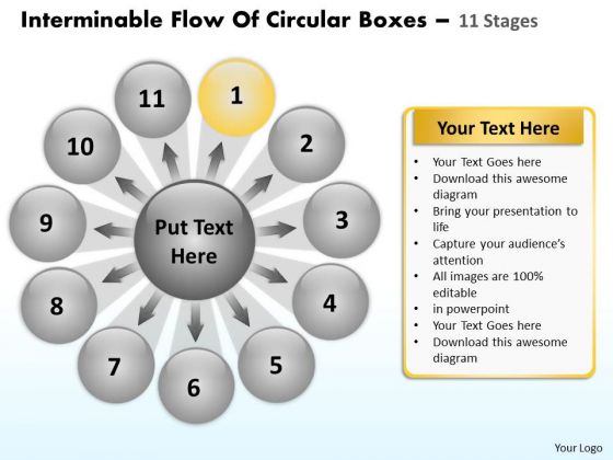 Interminable Flow Of Circular Boxes 11 Stages Venn Diagram PowerPoint Templates Interminable Flow Of Circular Boxes 11 Stages Venn Diagram PowerPoint Templates