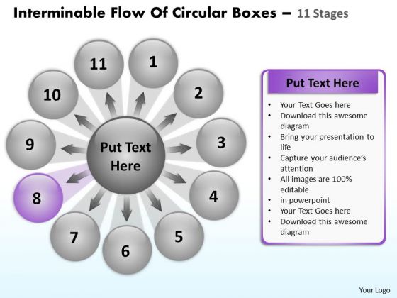 Interminable Flow Of Circular Boxes 11 Stages Venn Process PowerPoint Templates Interminable Flow Of Circular Boxes 11 Stages Venn Process PowerPoint Templates
