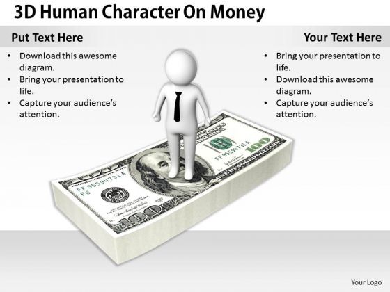 International Marketing Concepts 3d Human Character Money Models