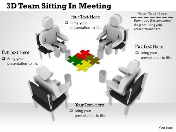 International Marketing Concepts 3d Team Sitting Meeting Characters International Marketing Concepts 3d Team Sitting Meeting Characters