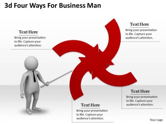 Internet Business Strategy 3d Four Ways For Man Characters Internet Business Strategy 3d Four Ways For Man Characters
