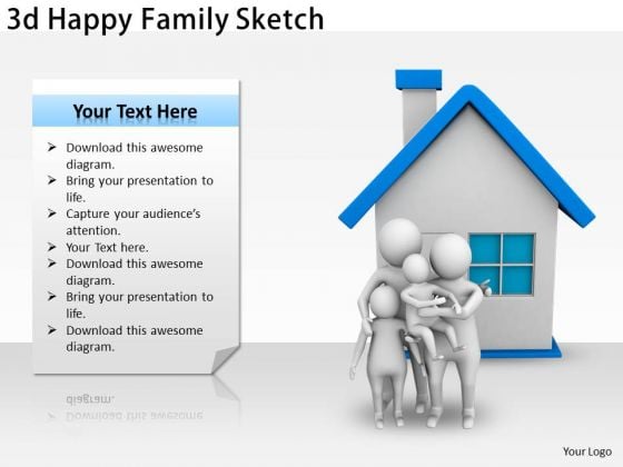 Internet Business Strategy 3d Happy Family Sketch Adaptable Concepts Internet Business Strategy 3d Happy Family Sketch Adaptable Concepts