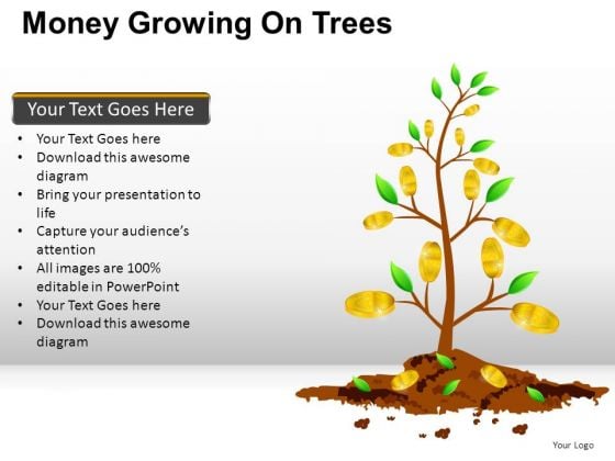 Investing Money Growing On Trees PowerPoint Slides And Ppt Diagram Templates