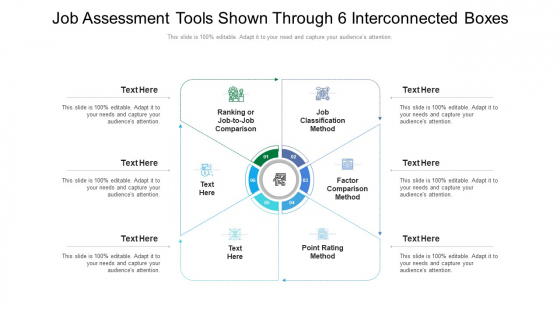 Job Assessment Tools Shown Through 6 Interconnected Boxes Ppt PowerPoint Presentation File Slide Download PDF Job Assessment Tools Shown Through 6 Interconnected Boxes Ppt PowerPoint Presentation File Slide Download PDF