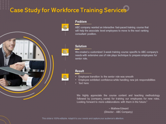 Job Driven Training Case Study For Workforce Training Services Ppt Portfolio Slides Job Driven Training Case Study For Workforce Training Services Ppt Portfolio Slides