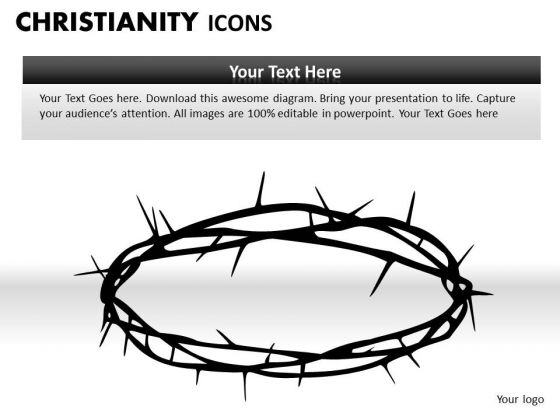 Jesus Christ Crown Of Thorn PowerPoint Slides And Ppt Diagram Templates